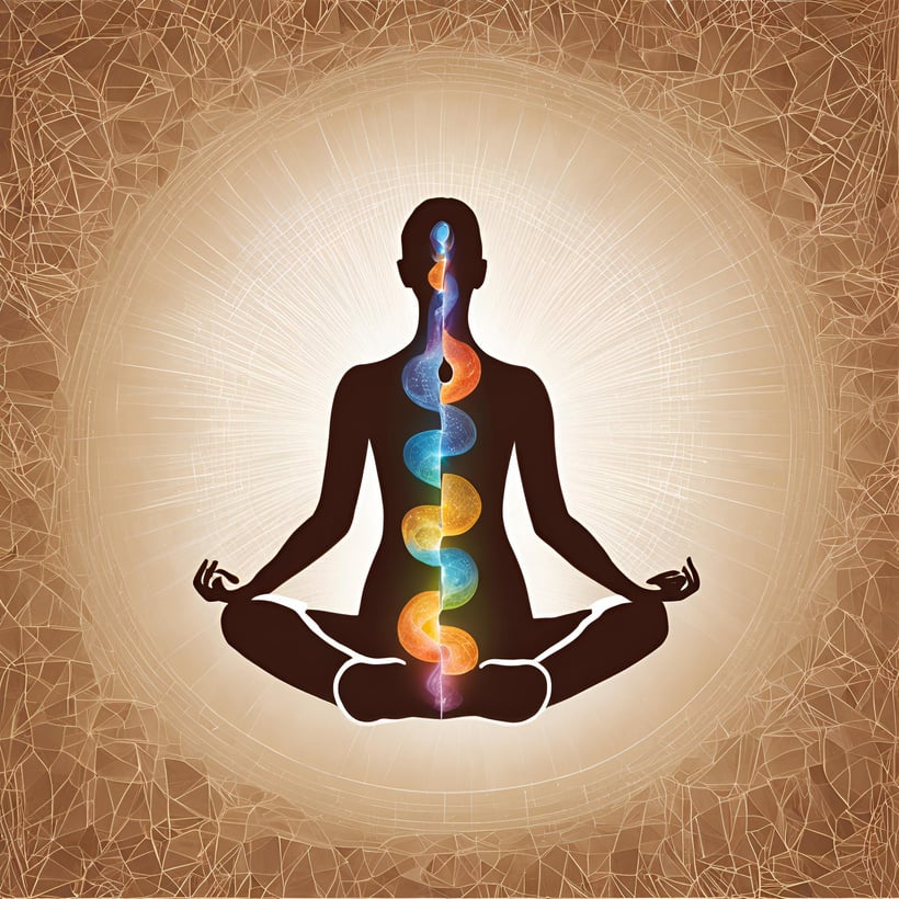 Kundalini Rising in sitting meditation pose